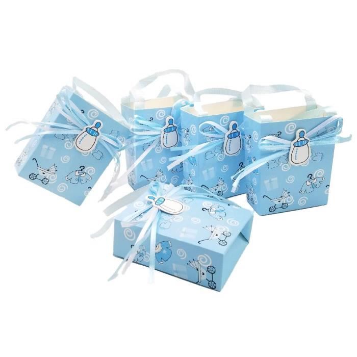 24 Bleu Bebe Douche Faveur Sac Garcon Sac Doux Mini Fete Sac En Papier Pour Fete D Anniversaire De Bebe Garcon Cdiscount Beaux Arts Et Loisirs Creatifs