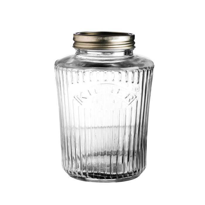 pot de confiture en verre vintage avec couvercle a visser jars 1l cdiscount maison