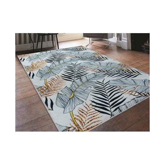 Tapis Feuille Gold, Gris Dimensions - 160x230