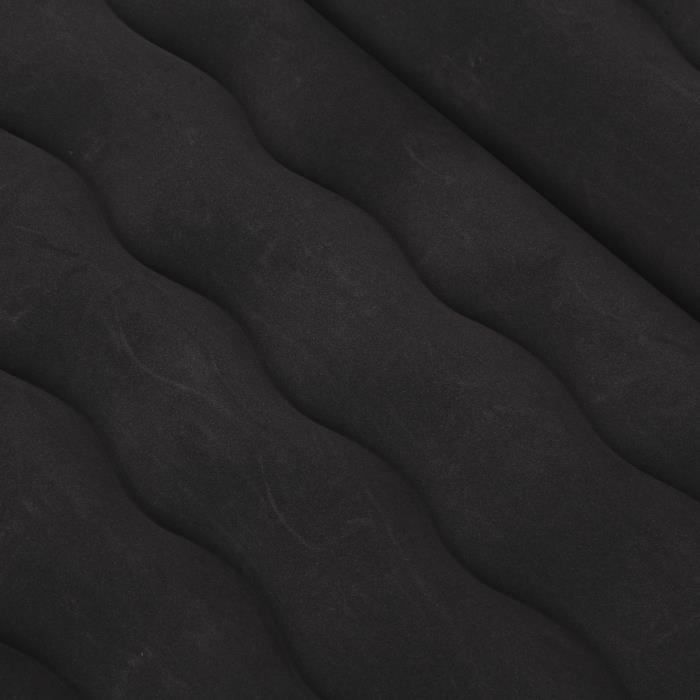matelas gonflable 12v pompe électrique, surface floquée - mothinessto - noir - flocage pvc - 174 x 126cm