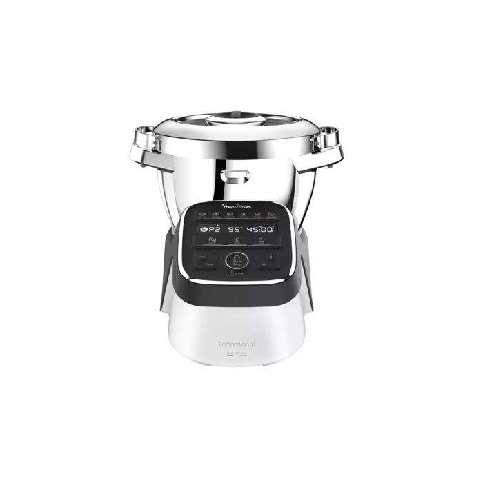 Robot pâtissier - MOULINEX - Bol XXL inox 67 L - 1500 W - 8 vitesses - Kit de pâtisserie en inox