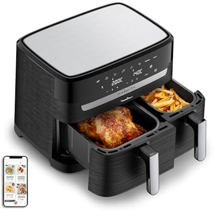 Friteuse à air chaud MOULINEX Easy Fry Dual - Capacité