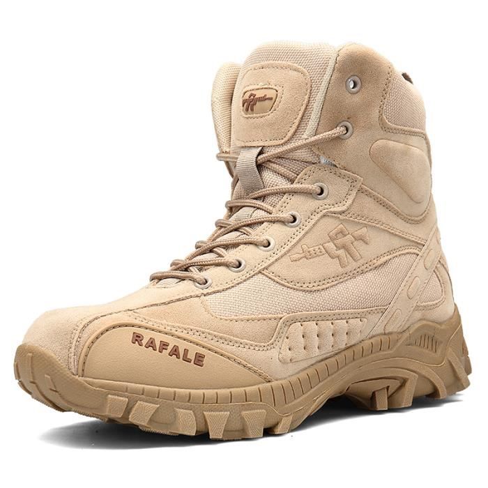 boots beige homme