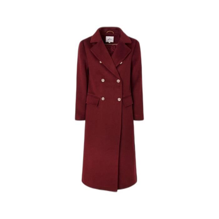 Manteau femme Pepe Jeans Madison burgundy red L Burgundy red Cdiscount Pret a Porter