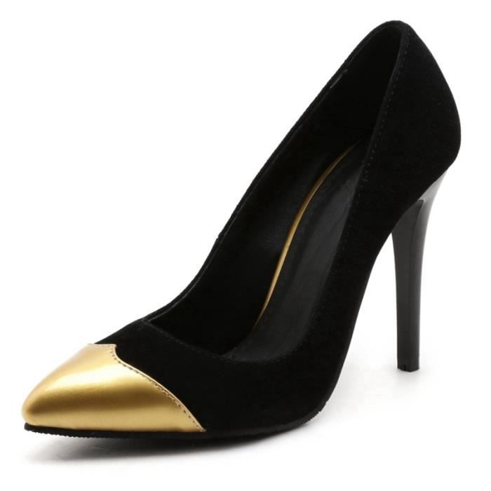 escarpin couleur or