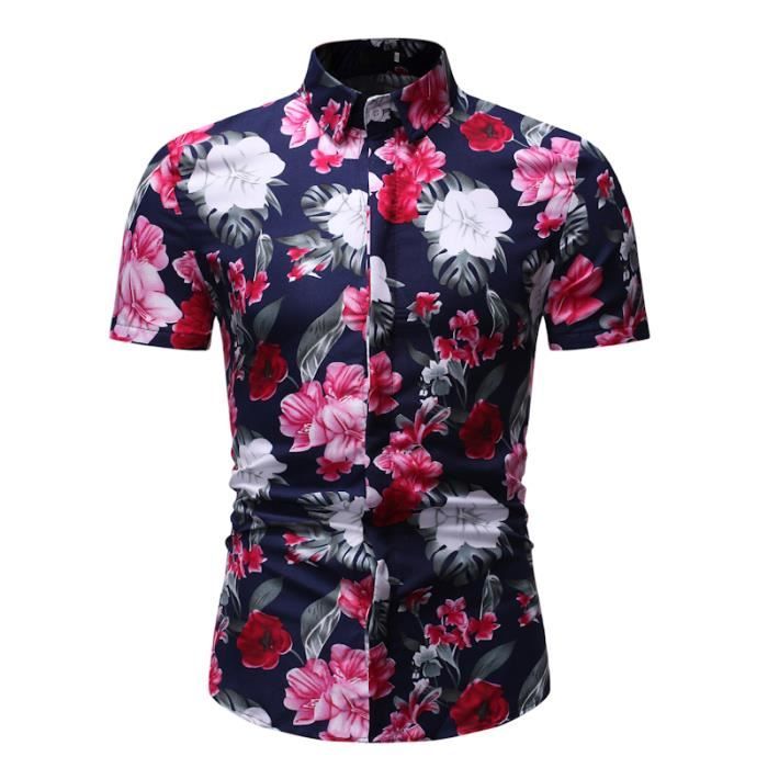 chemise à fleurs homme