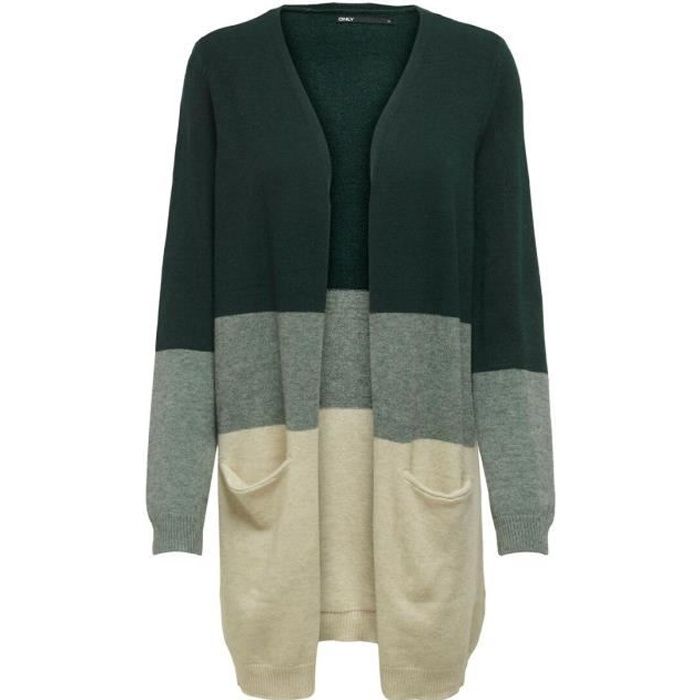 Gilet Cardigan femme Only Queen long - june bug