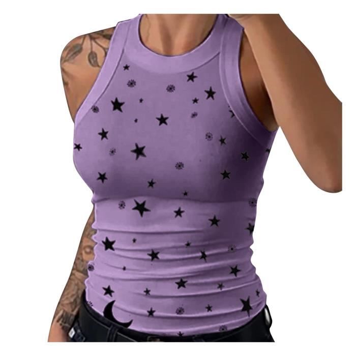 Blouse Cami Sans Manches Coldwater Creek - Taille 1X, Soie Et Coton, Motif Blanc/marine