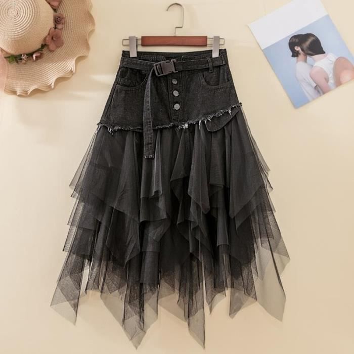 Jupe tulle asymétrique sale