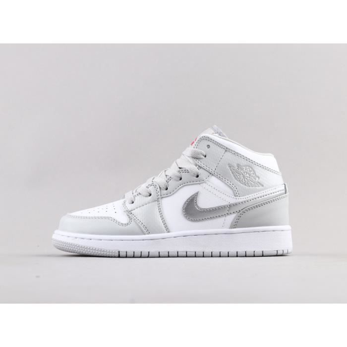 Basket blanche et grise femme hotsell