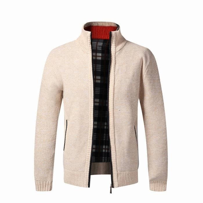 Cardigan à Fermeture éclair Pour Enfants - Pull Rayé Automne-hiver - Coton Doux - Style école Décontracté - 11