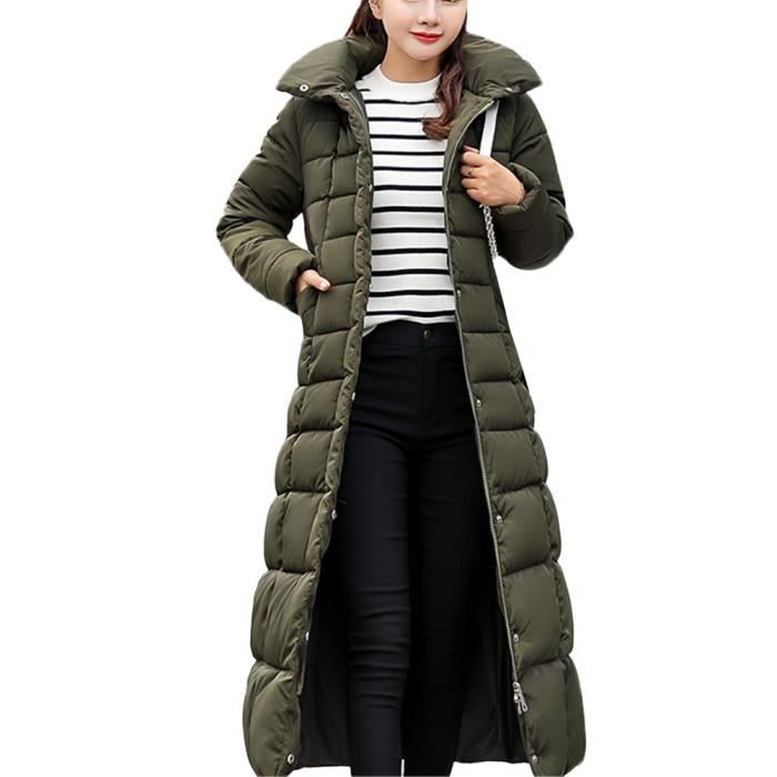 Manteau MISSMAO en Duvet ?� Capuche Femmes Chaude ?�pais Vert-n - Cdiscount Pr??t-?�-Porter
