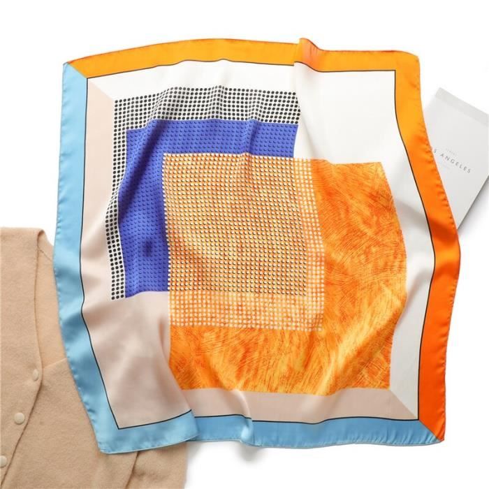 Générique Foulard Carré Femmes, Foulards En Soie Légère Pour