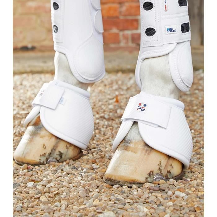 Protège-glome pour cheval Premier Equine Carbon Tech Kevlar No-Turn - blanc - S