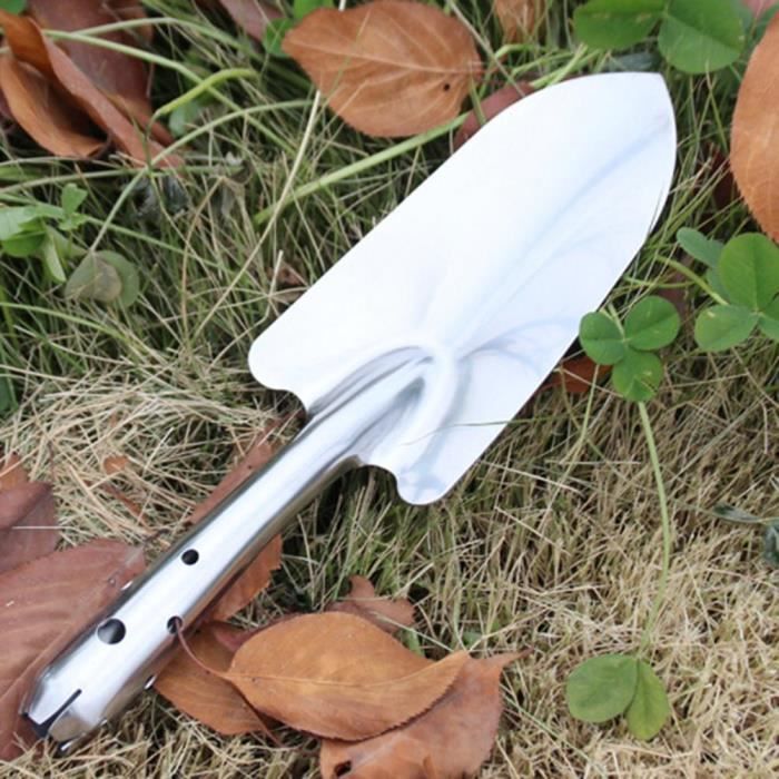 Pelle De Jardin Multifonction Acier Inoxydable - Outil Désherbage, Creusage & Taillage - 34cm