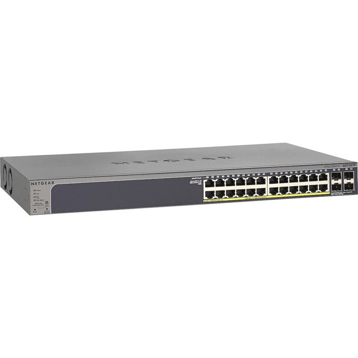 NETGEAR Commutateur GS728TP - 24 Port Gigabit PoE Smart Managed Switch - V2 - C3 - Intelligent