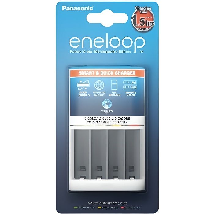 Panasonic eneloop Smart & Quick BQ-CC55 Chargeur de batterie 1,5 3 h 4xAA-AAA