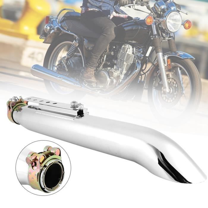 Silencieux DB Killer Universel Moto 54,5 Mm - Acier Inoxydable, Amovible, Réduit Le Bruit, Modifie Le Son