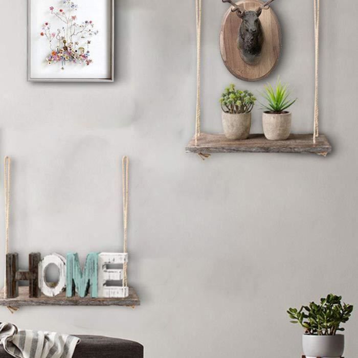 Mur Balancoire Etageres De Rangement En Bois Etagere Suspendue