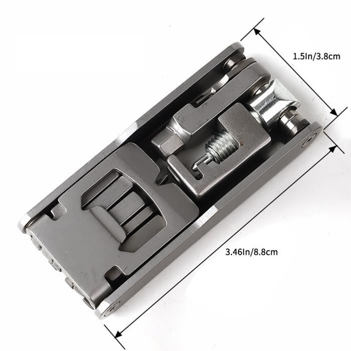 Multitool Vélo Cube Rouge 16 Fonctions – Outil De Réparation Compact Et Universel