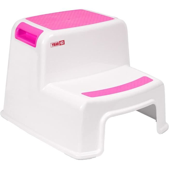 KidKraft Tabouret pour Enfants à 2 marches en Bois, Marchepied pour