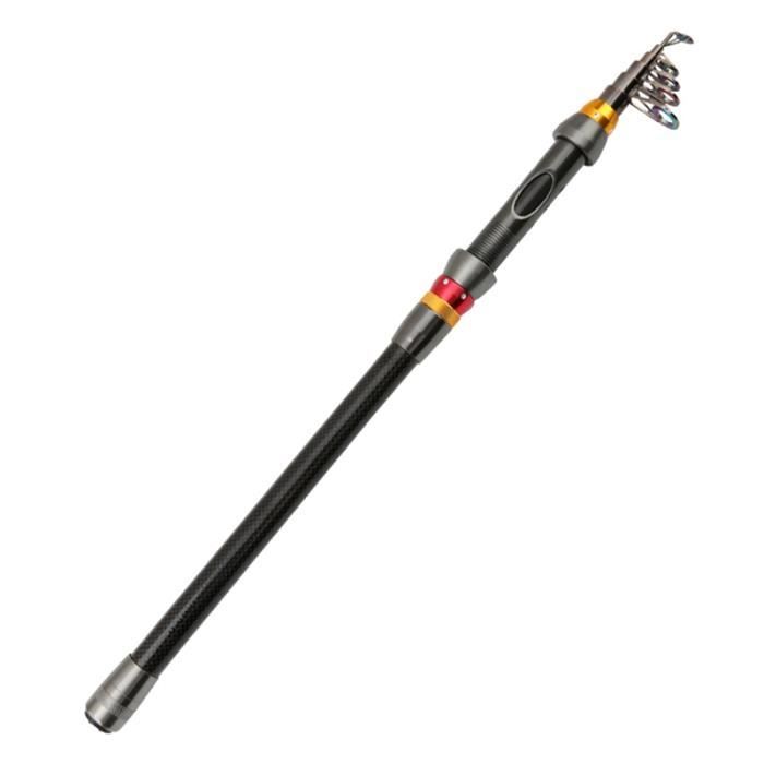 Mini Canne à Pêche Sur Glace Télescopique 60cm – Carbone – Matériel Hiver (neuf)