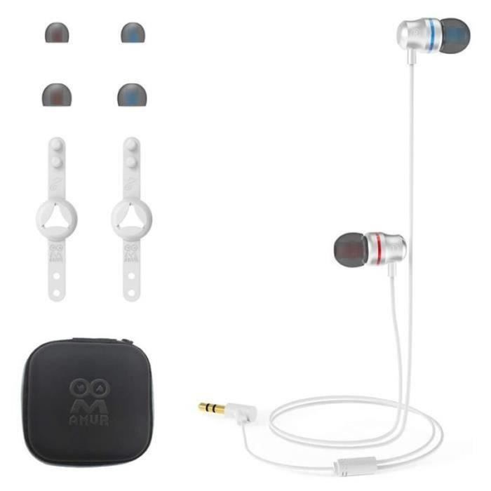 AMVR Écouteurs Intra-auriculaires à Isolation Phonique Pour Pico 4 - Spécialement Conçus Pour Casque Quest 2 VR - Avec Supports En Silicone - Blanc