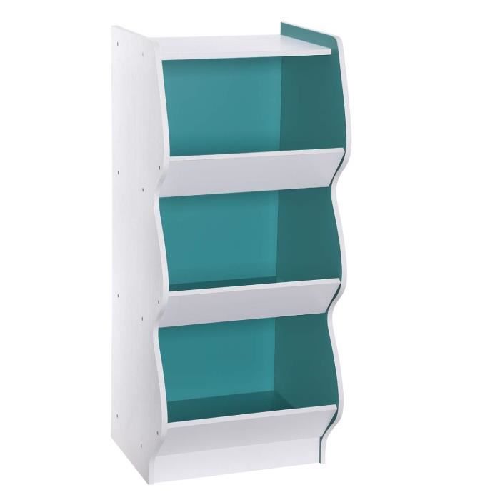 Songmics Meuble De Rangement Pour Jouets Etagere Enfant 3 Niveaux Pour Salle De Jeux Garderie Avec Grands Compartiments Blanc E Achat Vente Ensemble Literie