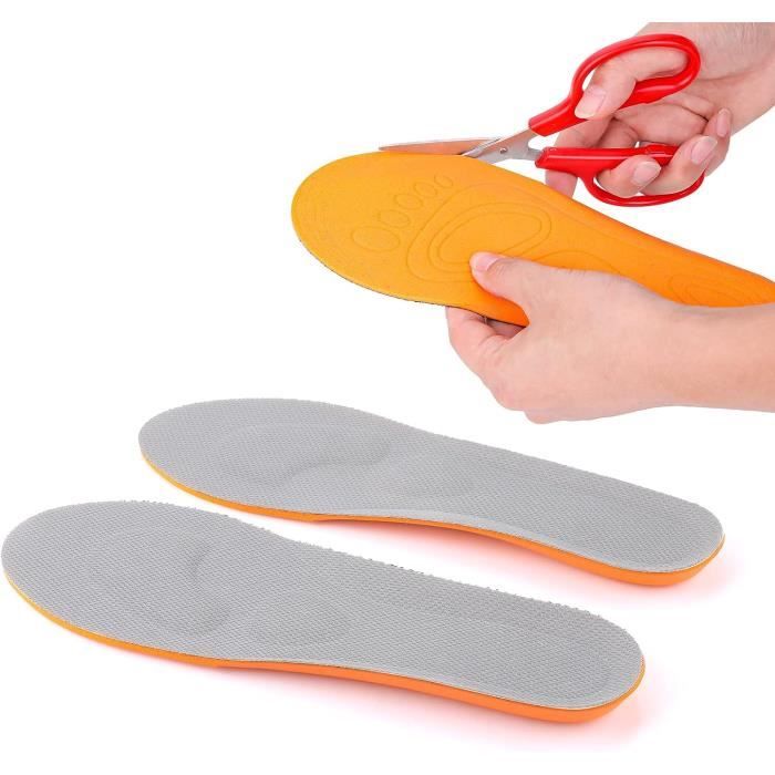 2 Paires Semelles Intérieures Gel Soutien Voûte Plantaire - Orthopédiques Pour Pieds Plats, Fasciite & Confort Quotidien Transparent