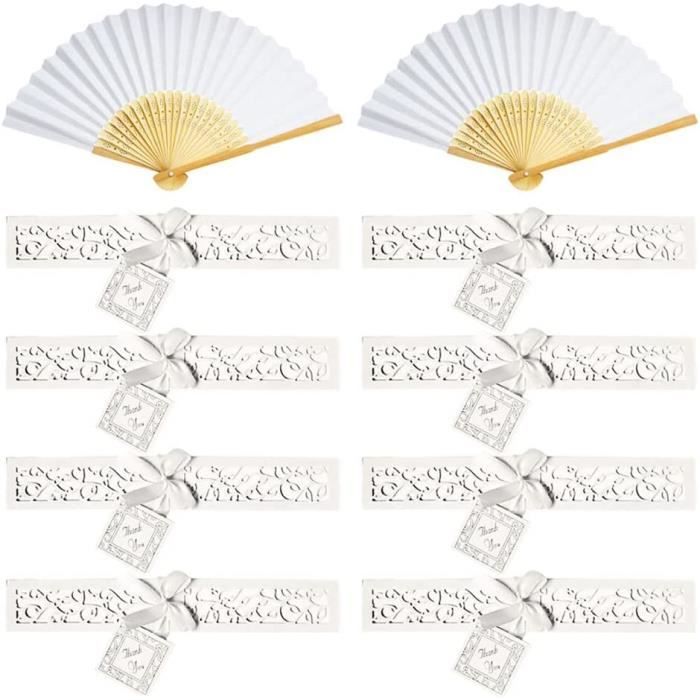 Éventail Noir Dentelle Dorée – 2 Pièces – Éventail Pliable Mariage, Fête – Accessoire Décoratif - 5