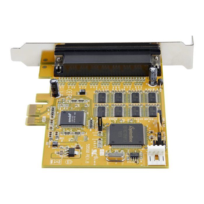 StarTech.com Carte PCI Express à 8 Ports Série RS232 Adaptateur PCIe Série avec UART 16C1050 Carte Contrôleur Multiport Série DB9 Protection de Surcharge 15kV Win & Linux PEX8S1050 ... - vue 4