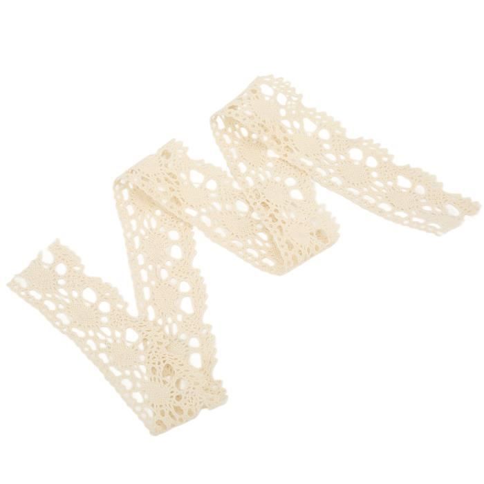 Ruban En Tulle De Coton - Dentelle Largeur 7 Cm - Sweet Trims 36763 - Vendu Au Mètre