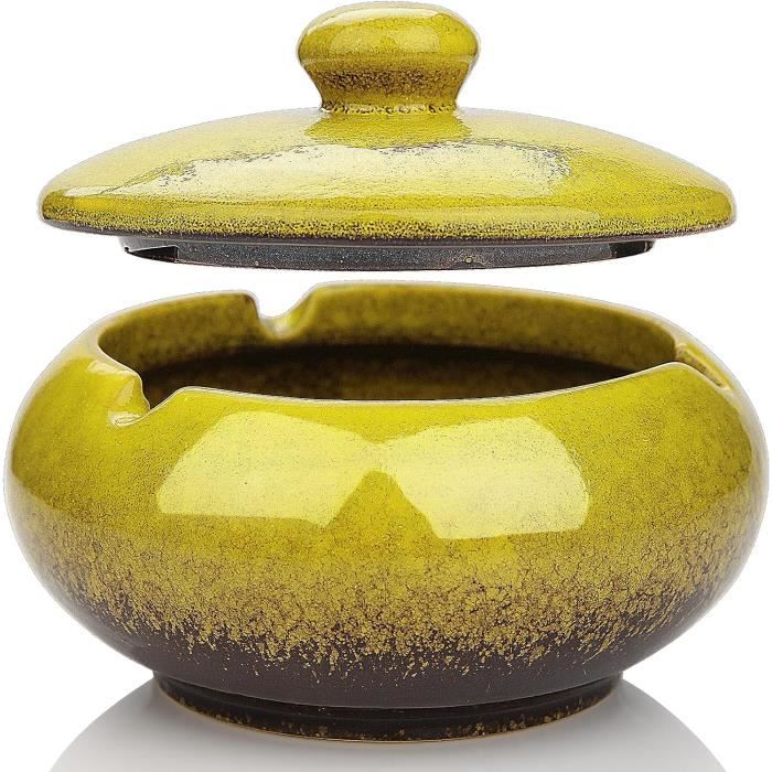 LIFKOME Lot De 2 Mini Cendriers Portables Avec Couvercle Pour