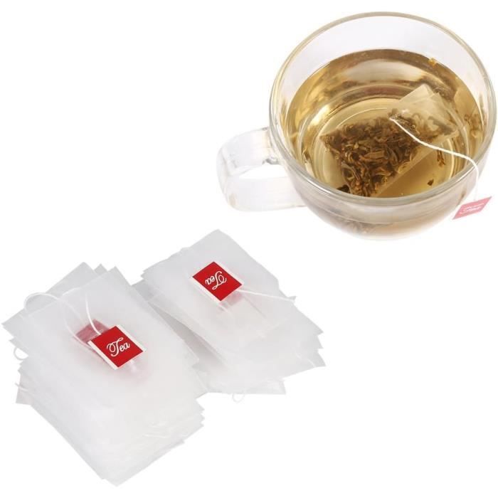 Lot De 200 Filtres à Thé En Papier Sans Support - 84 X 185 X 42 Mm Pour Grandes Tasses Et Pichets