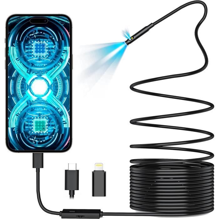 Endoscope Inspection 1080P 8mm 100m - Caméra Semi-rigide LED - Neuf Sans Marque