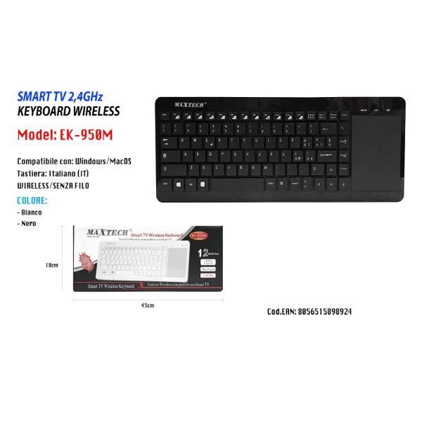 Mini Tastiera E Mouse Wireless Retroilluminazione 2,4Ghz Touchpad USB Ricaricabile Per Google Box Tv Android Htpc Iptv Pc