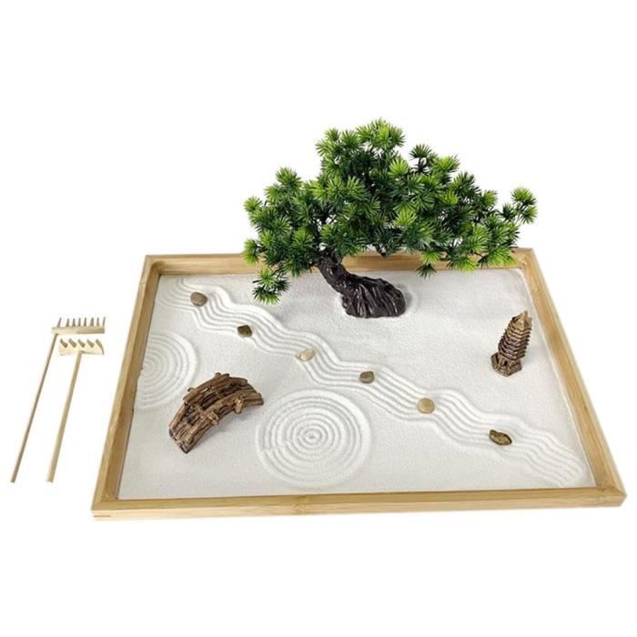 JARDIN DE SABLE Zen Pour Bureau, Table De Jardin, Bac à Sable, Kits D