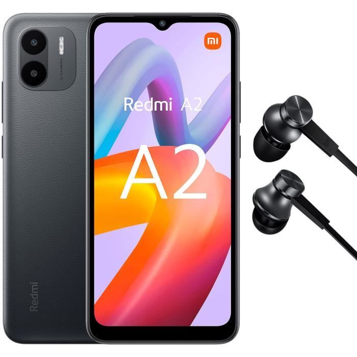 Smartphone XIAOMI Redmi A2 64Go Noir - Double SIM - Lecteur d'empreintes digitales