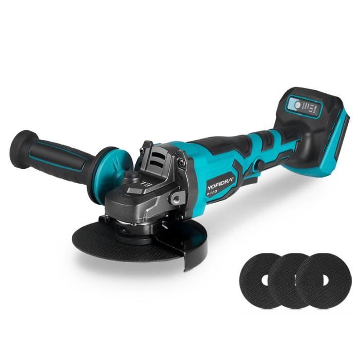 Yofidra Meuleuse Angulaire Sans Fil 125mm - Kit Meuleuse 3