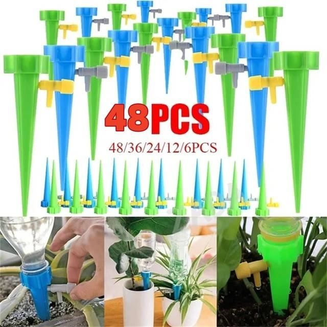 Arrosage Plante Vacances Irrigation Goutte À Goutte Kit,Arroseurs Automatiques Plantes,D'Arrosage Automatique,8Pcs Arroseur Automatique Plante Intérieur