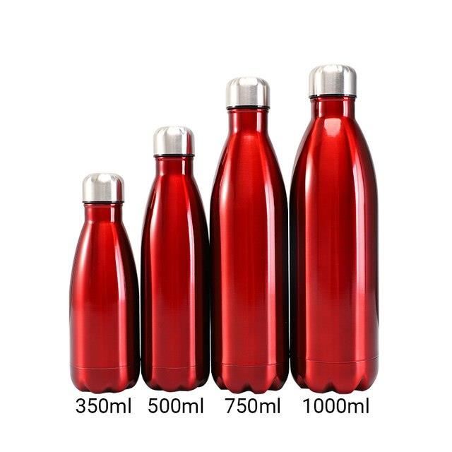 Bouteille D'eau En Acier Inoxydable Bouteille Isotherme 1L,Gourde Inox Avec En Paille,Bouteille D'Eau Sans Bpa,Ru00e9utilisable,Anti Gourde Isotherme Froid