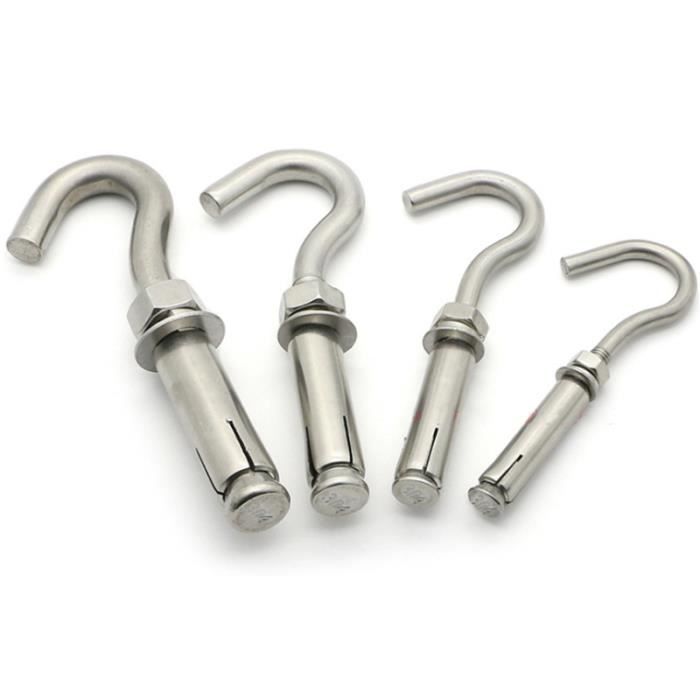 Crochets De Plafond MZMing - Lot De 2, Acier Inox 304, Charge 200kg