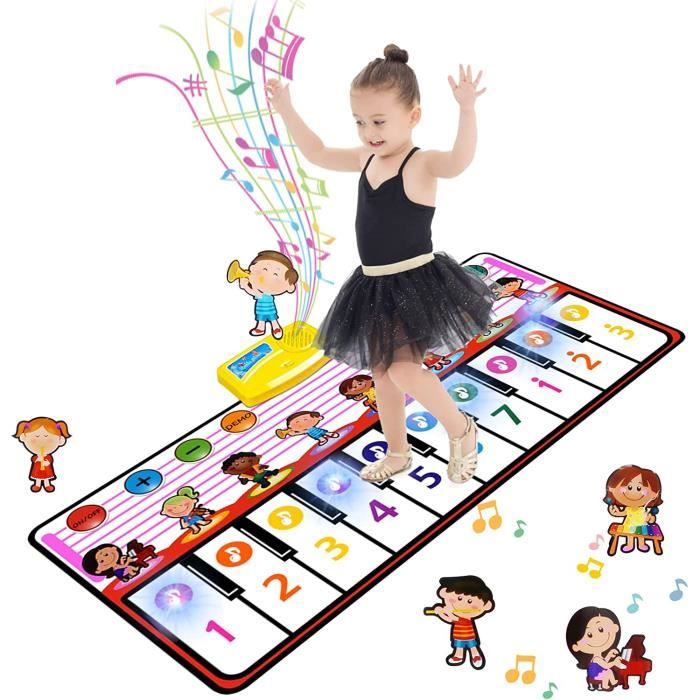 Tapis De Danse Électronique Musical Pour Enfants Et Adultes - Dance Mat Avec 200+ Jeux Et Chansons Bleu