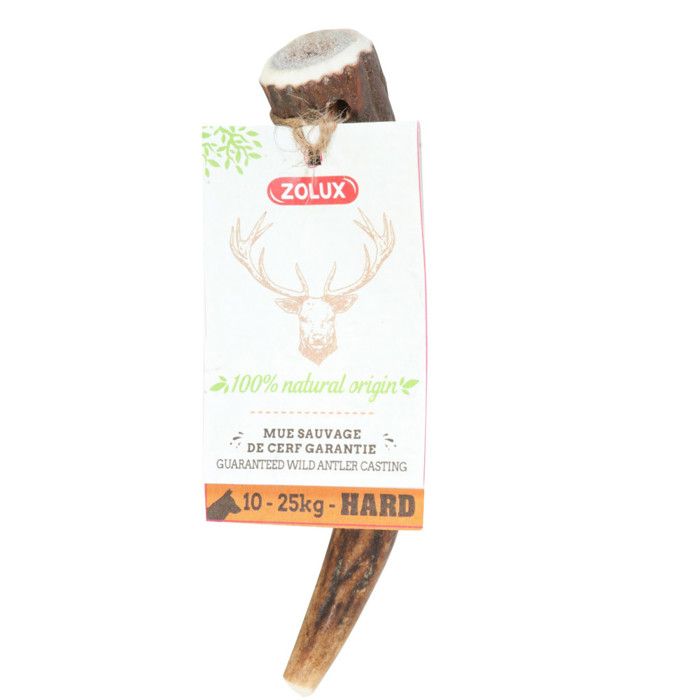 Bois de Cerf entier S friandise à mâcher pour chien de 10 à 25 kg - zolux