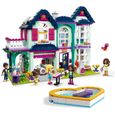 Maison de poupées LEGO Friends - La Maison Familiale d'Andrea - 2 étages - Porte de garage - Piscine-1