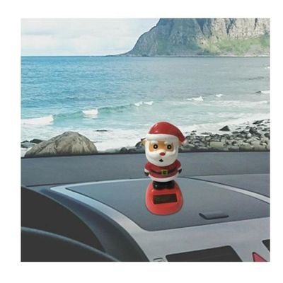 Figurines Dansantes Solaires De Noël - Père Noël, Renne, Sapin, Bonhomme De Neige - Pour Voiture Ou Bureau - 8