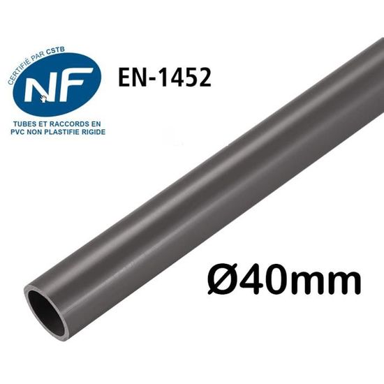 Lot De 4 Barres Tuyau PVC Pression PN16 Ø50mm - 2m - Fabriqué En Italie - Idéal Piscine & Évacuation