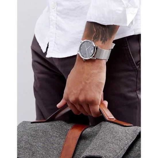 Montre Bracelet EMPORIO ARMANI Men s Armani Dress AR11069 Watch JKNSF Achat vente montre Homme Adulte Bleu Cdiscount
