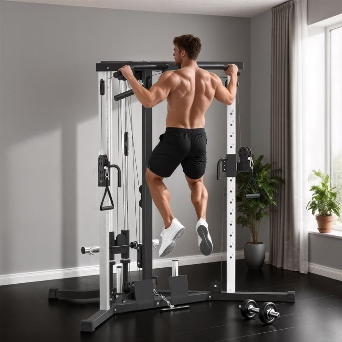 Station De Musculation SPORTNOW - Multifonctions, 140x108x197 Cm, Noir