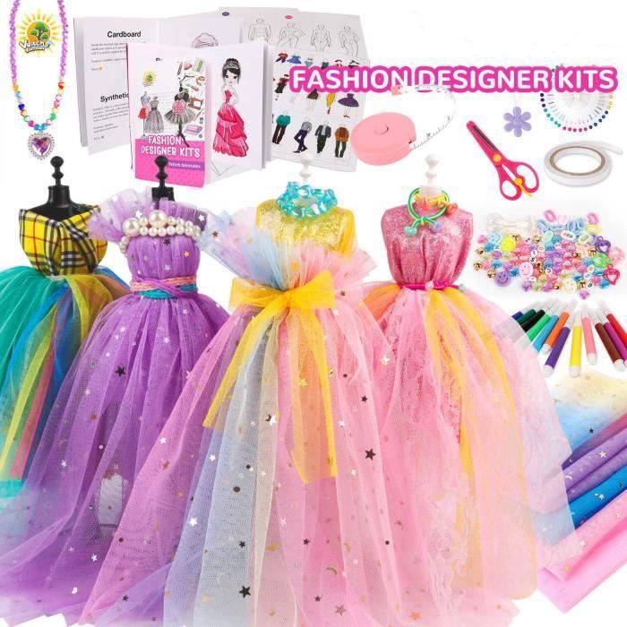 Styliste de Mode Enfant, Kit de Accessoire Couture, Activités Manuelles  Enfants avec Mannequin Couture, Cadeau Filles de 6-12 Ans - Cdiscount Jeux  - Jouets